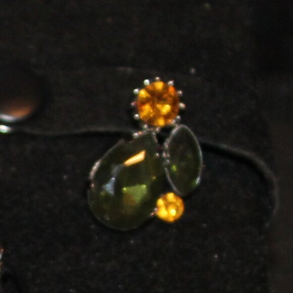 NECKLACE Choker & EARRINGS Set Costume Jewelry Coquette Vintage 1940s style - Picture 4 of 6